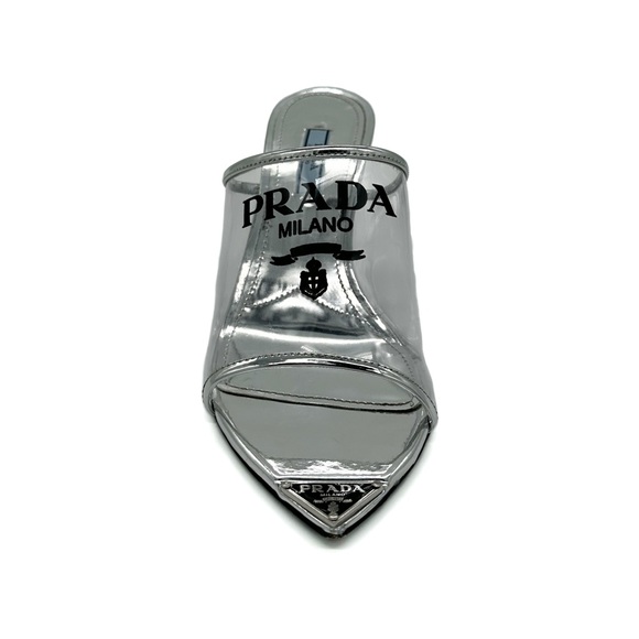 PRADA logo print mules - Picture 1 of 8